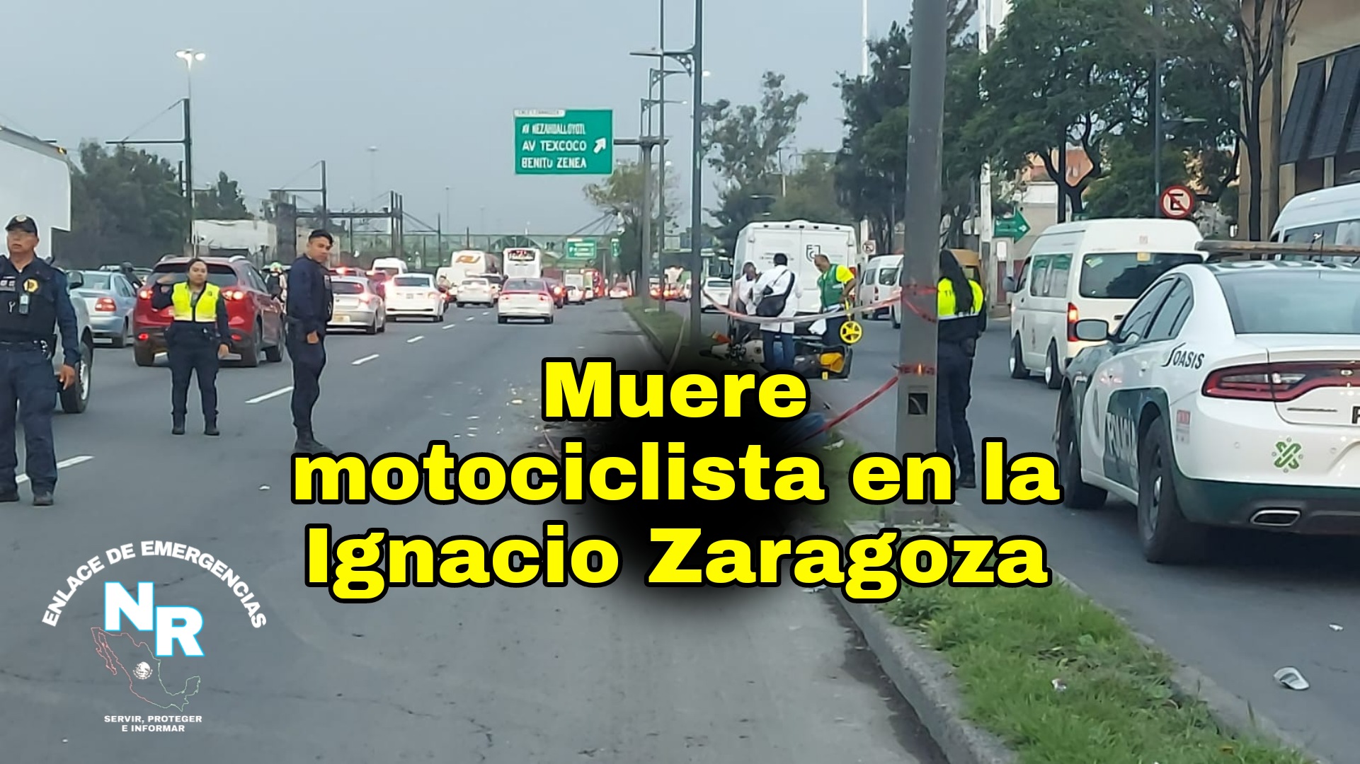 Motociclista muere en accidente sobre calzada Ignacio Zaragoza
